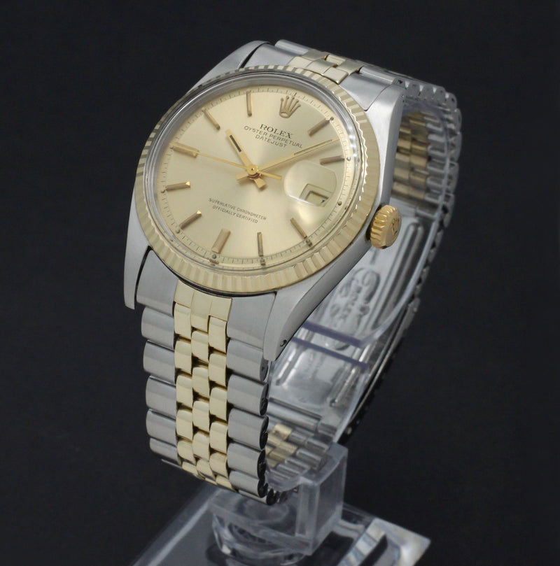 Rolex Datejust 1601 - 1969 - goud/staal - two/tone - Rolex horloge - Rolex kopen - Rolex heren horloge - Trophies Watches