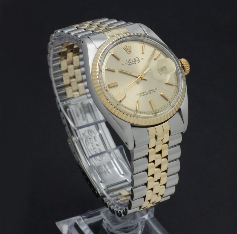 Rolex Datejust 1601 - 1971 - goud/staal - two/tone - Rolex horloge - Rolex kopen - Rolex heren horloge - Trophies Watches