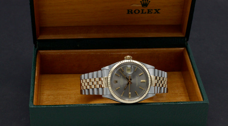 Rolex Datejust 1601 - 1971 - goud/staal - two/tone - Rolex horloge - Rolex kopen - Rolex heren horloge - Trophies Watches