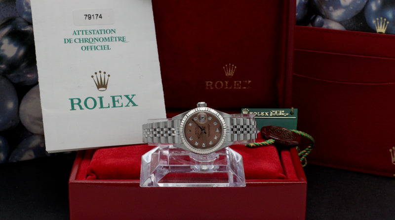 Rolex Oyster Perpetual Lady Datejust 79174G - 2002 - Rolex horloge - Rolex kopen - Rolex dames horloge - Trophies Watche