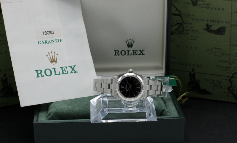 Rolex Oyster Perpetual 76080 - 2000 - Rolex horloge - Rolex kopen - Rolex dames horloge - Trophies Watches