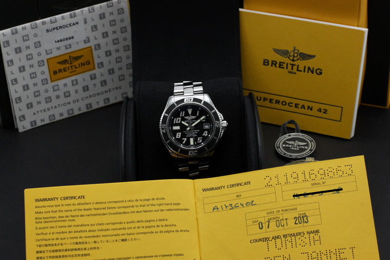 Breitling Superocean 42 A17364 - 2013 - Breitling horloge - Breitling kopen - Breitling heren horloge - Trophies Watches