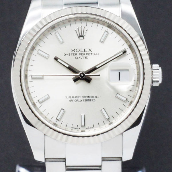 Rolex Oyster Perpetual Date 115234 - 2013 - Rolex horloge - Rolex kopen - Rolex heren horloge - Trophies Watches