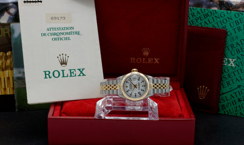 Rolex Lady-Datejust 69173 - 1994 - Rolex horloge - Rolex kopen - Rolex dames horloge - Trophies Watches