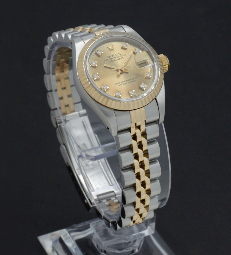 Rolex Lady-Datejust 69173G - 1992 - Rolex horloge - Rolex kopen - Rolex dames horloge - Trophies Watches