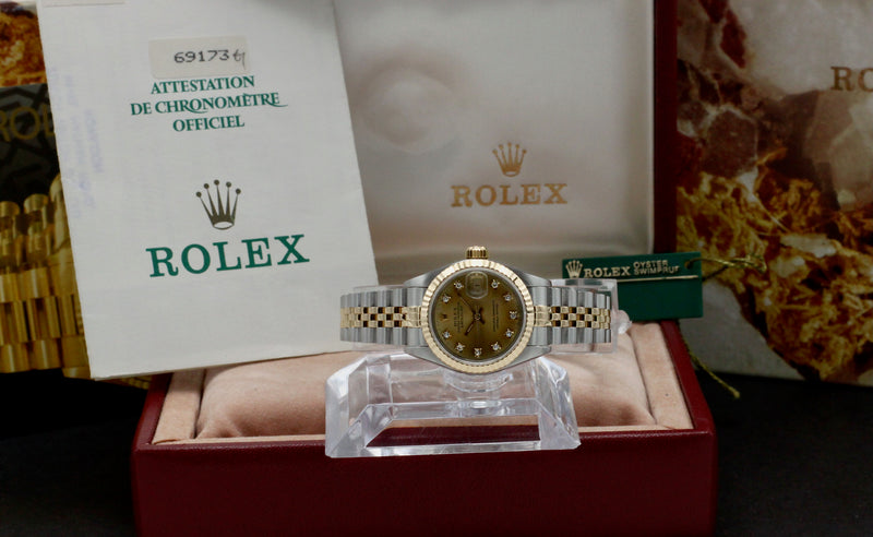 Rolex Lady-Datejust 69173G - 1992 - Rolex horloge - Rolex kopen - Rolex dames horloge - Trophies Watches