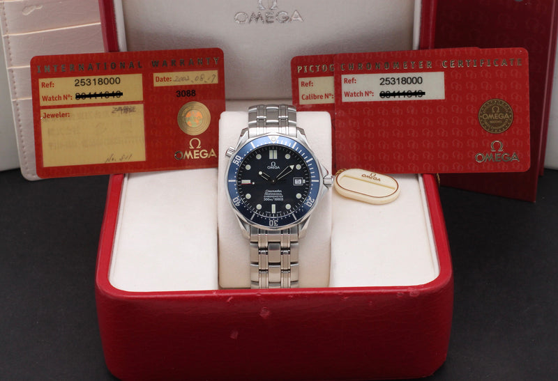 Omega Seamaster Diver 300 M 2531.80.00- 2002 - Omega horloge - Omega kopen - Omega heren horloge - Trophies Watches