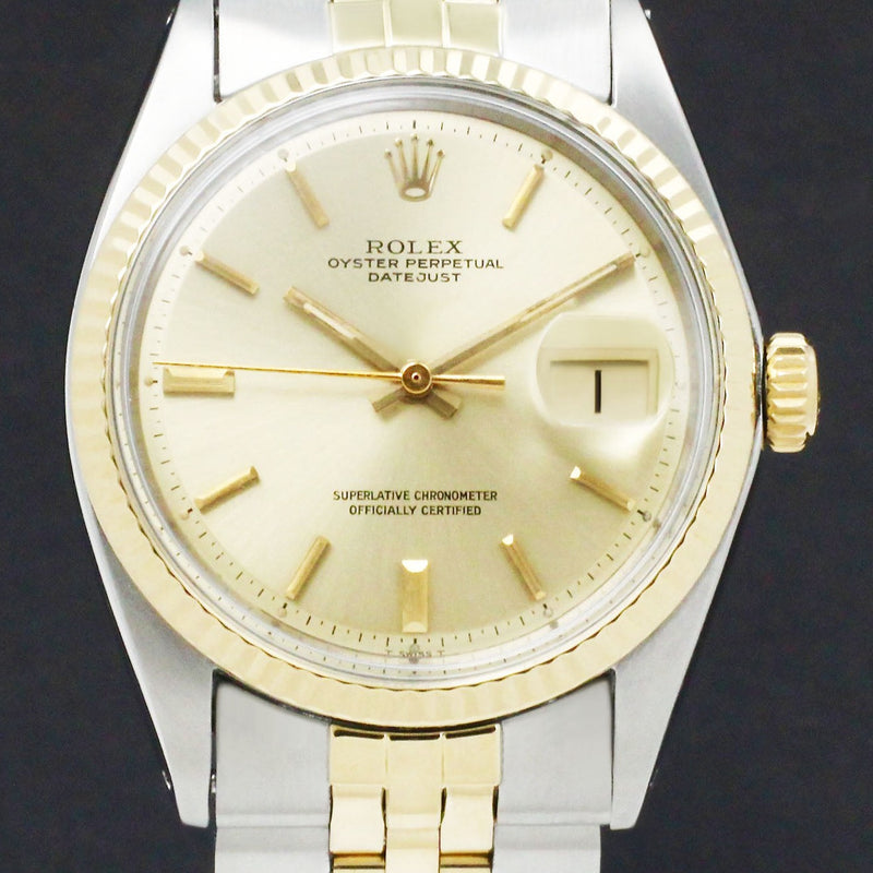 Rolex Datejust 1601 - 1971 - goud/staal - two/tone - Rolex horloge - Rolex kopen - Rolex heren horloge - Trophies Watches