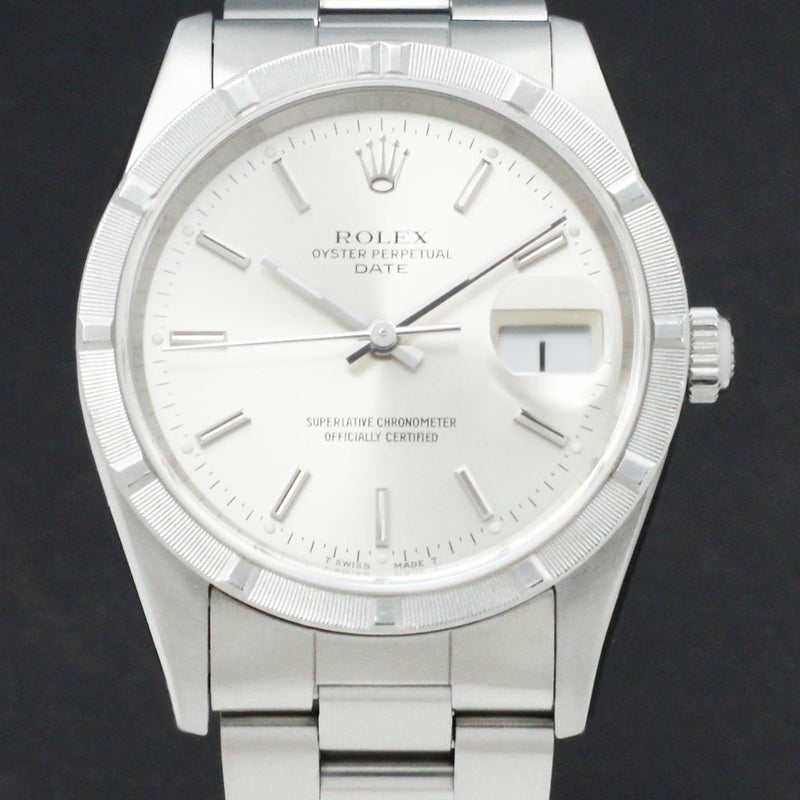 Rolex Oyster Perpetual Date 15210 - 1991 - Rolex horloge - Rolex kopen - Rolex heren horloge - Trophies Watches