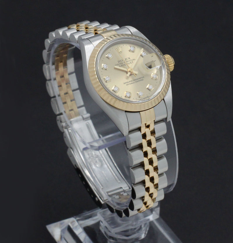 Rolex Lady-Datejust 69173G - 1996 - Rolex horloge - Rolex kopen - Rolex dames horloge - Trophies Watches