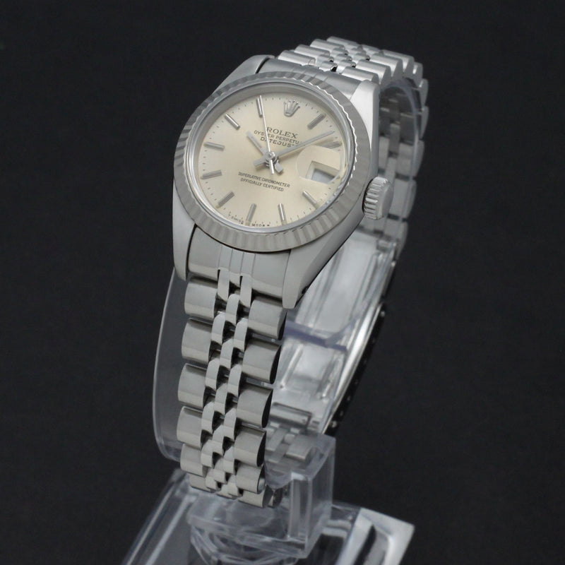 Rolex Oyster Perpetual Lady Datejust 69174 - 1991 - Rolex horloge - Rolex kopen - Rolex dames horloge - Trophies Watches