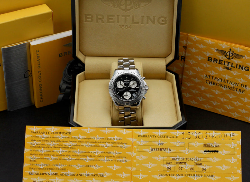 Breitling Colt Chronograph A73350 - 2004 - Breitling horloge - Breitling kopen - Breitling heren horloge - Trophies Watches