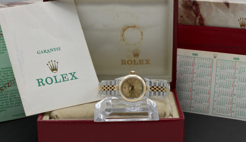 Rolex Oyster Perpetual 67193 - 1989 - Rolex horloge - Rolex kopen - Rolex dames horloge - Trophies Watches