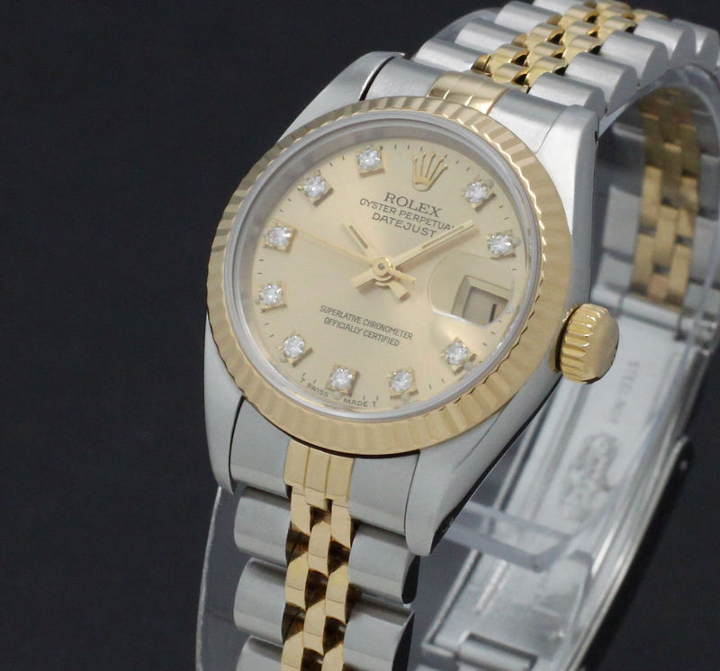 Rolex Lady-Datejust 69173 - 1991 - Rolex horloge - Rolex kopen - Rolex dames horloge - Trophies Watches