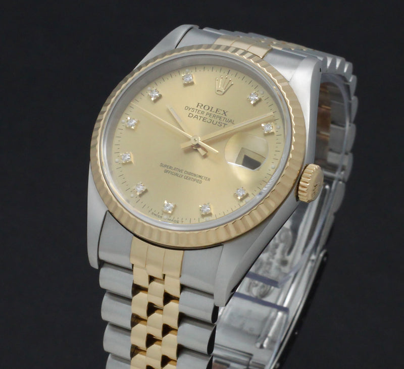 Rolex Datejust 16233G - 1991 - Rolex horloge - Rolex kopen - Rolex heren horloge - Trophies Watches