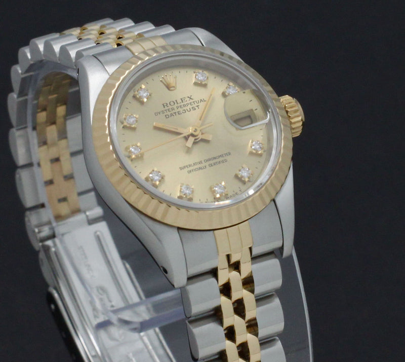 Rolex Lady-Datejust 69173G - 1990 - Rolex horloge - Rolex kopen - Rolex dames horloge - Trophies Watches