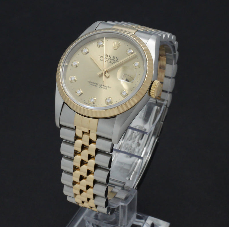 Rolex Datejust 16233G - 1997 - Rolex horloge - Rolex kopen - Rolex heren horloge - Trophies Watches