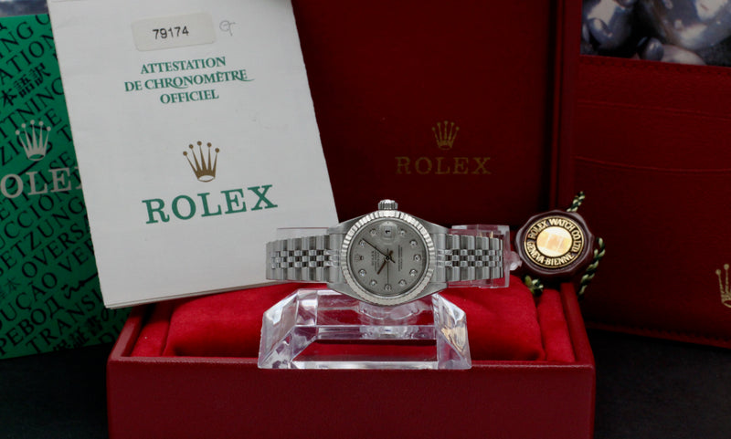 Rolex Oyster Perpetual Lady Datejust 79174G - 2001 - Rolex horloge - Rolex kopen - Rolex dames horloge - Trophies Watche