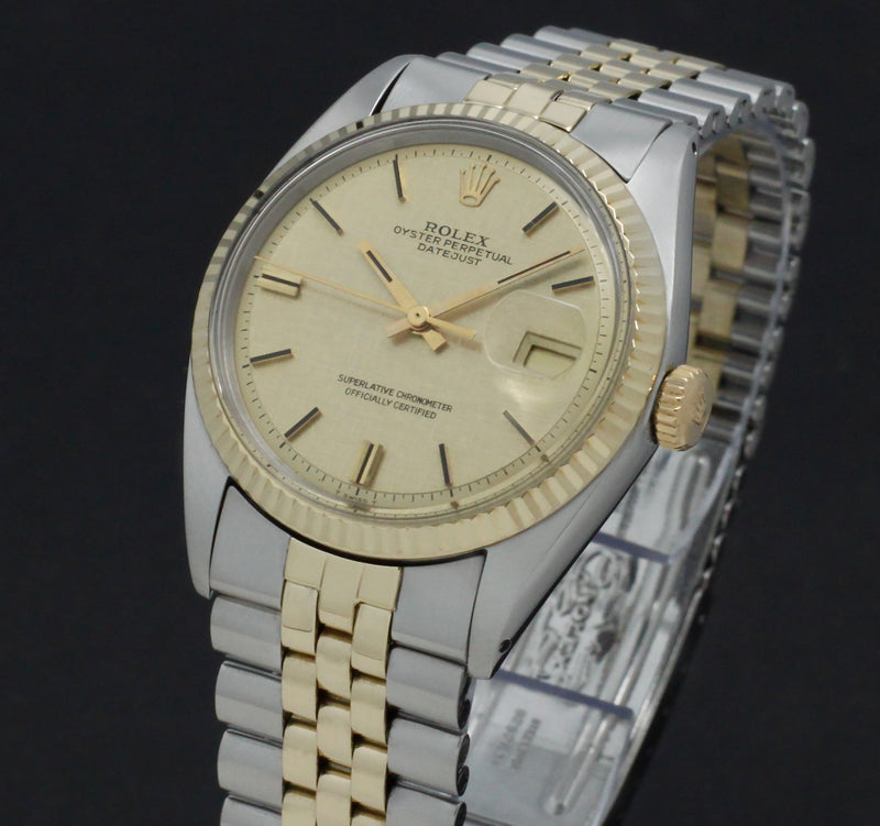 Rolex Datejust 1601 - 1972 - goud/staal - two/tone - Rolex horloge - Rolex kopen - Rolex heren horloge - Trophies Watches