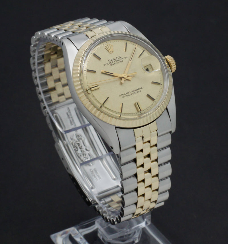 Rolex Datejust 1601 - 1972 - goud/staal - two/tone - Rolex horloge - Rolex kopen - Rolex heren horloge - Trophies Watches