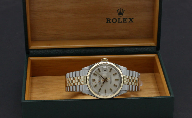 Rolex Datejust 1601 - 1972 - goud/staal - two/tone - Rolex horloge - Rolex kopen - Rolex heren horloge - Trophies Watches