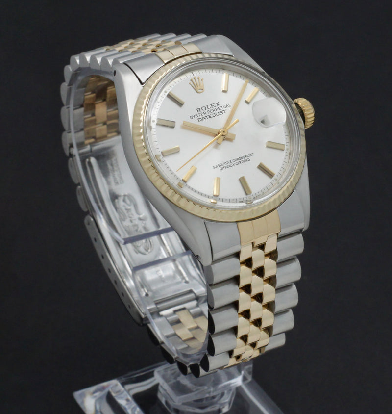 Rolex Datejust 1601 - 1974 - goud/staal - two/tone - Rolex horloge - Rolex kopen - Rolex heren horloge - Trophies Watches