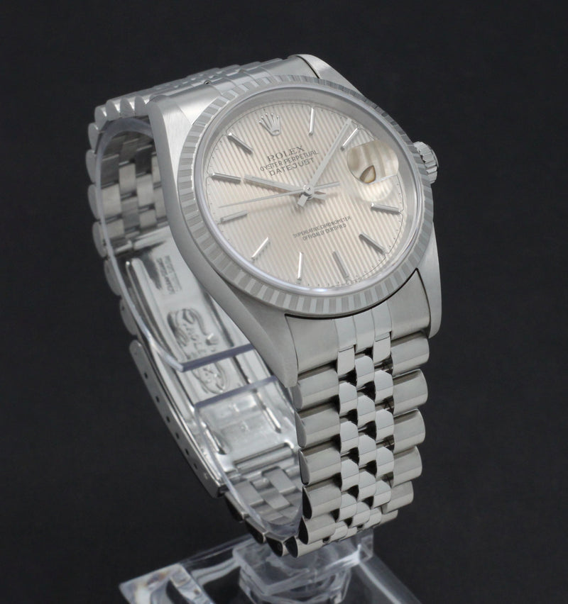 Rolex Datejust 16220 - 2001 - Rolex horloge - Rolex kopen - Rolex heren horloge - Trophies Watches