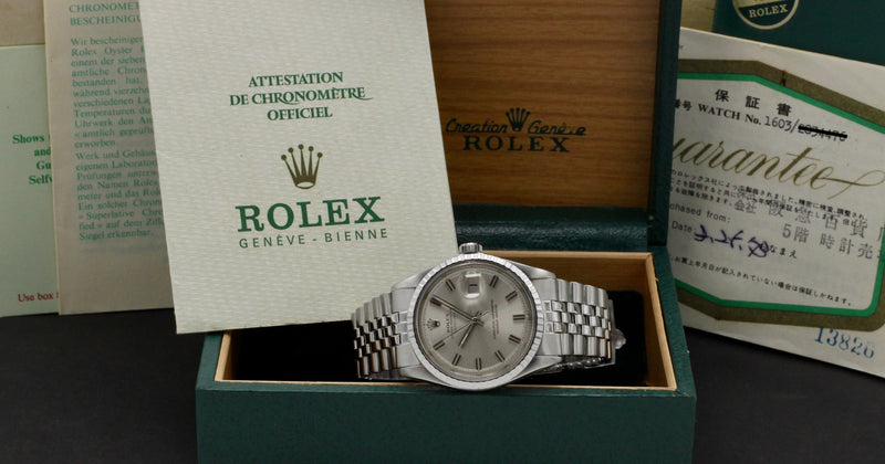 Rolex Datejust 1603 - 1971 - Rolex horloge - Rolex kopen - Rolex heren horloge - Trophies Watches