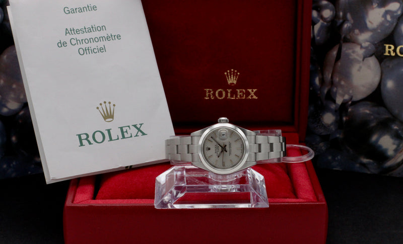 Rolex Oyster Perpetual Lady Date 79160 - 2004 - Rolex horloge - Rolex kopen - Rolex dames horloge - Trophies Watches