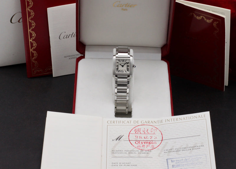 Cartier Tank Française 2300 - Cartier horloge - Cartier kopen - Cartier dames horloge - Trophies Watches