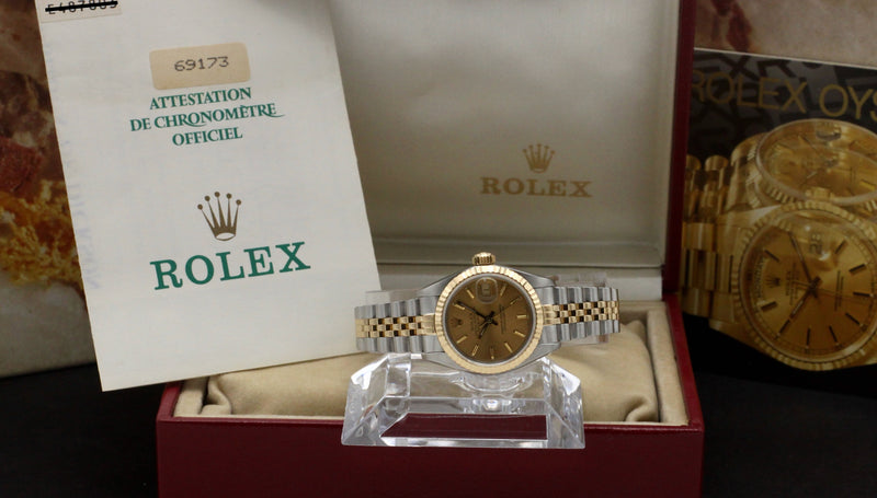 Rolex Lady-Datejust 69173 - 1991 - Rolex horloge - Rolex kopen - Rolex dames horloge - Trophies Watches