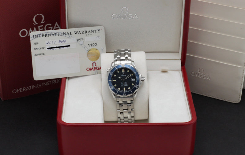 Omega Seamaster Diver 300 M 2551.80.00- 1999 - Omega horloge - Omega kopen - Omega heren horloge - Trophies Watches