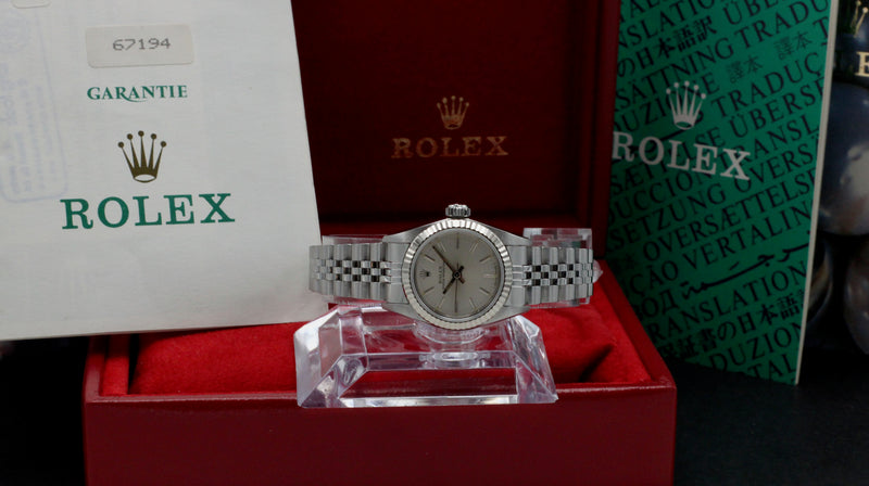 Rolex Oyster Perpetual 67194 - 1991 - Rolex horloge - Rolex kopen - Rolex dames horloge - Trophies Watches