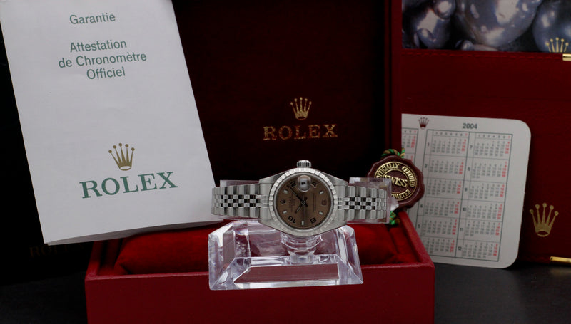 Rolex Oyster Perpetual Lady Date 79240 - 2004 - Rolex horloge - Rolex kopen - Rolex dames horloge - Trophies Watches