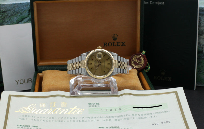 Rolex Datejust 16233 - 2001 - Rolex horloge - Rolex kopen - Rolex heren horloge - Trophies Watches