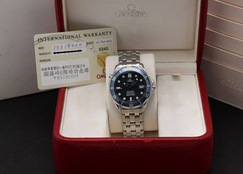 Omega Seamaster Diver 300 M 2531.80.00- 2002 - Omega horloge - Omega kopen - Omega heren horloge - Trophies Watches