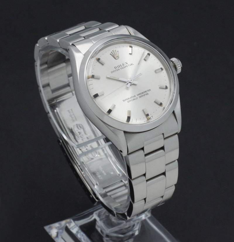 Rolex Oyster Perpetual 34 1002 - 1969 - Rolex horloge - Rolex kopen - Rolex heren horloge - Trophies Watches