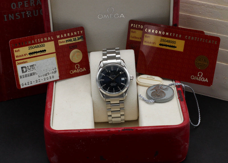 Omega Seamaster Aqua Terra Co-axial 2504.80.00 - 2005 - Omega horloge - Omega kopen - Omega heren horloge - Trophies Watches