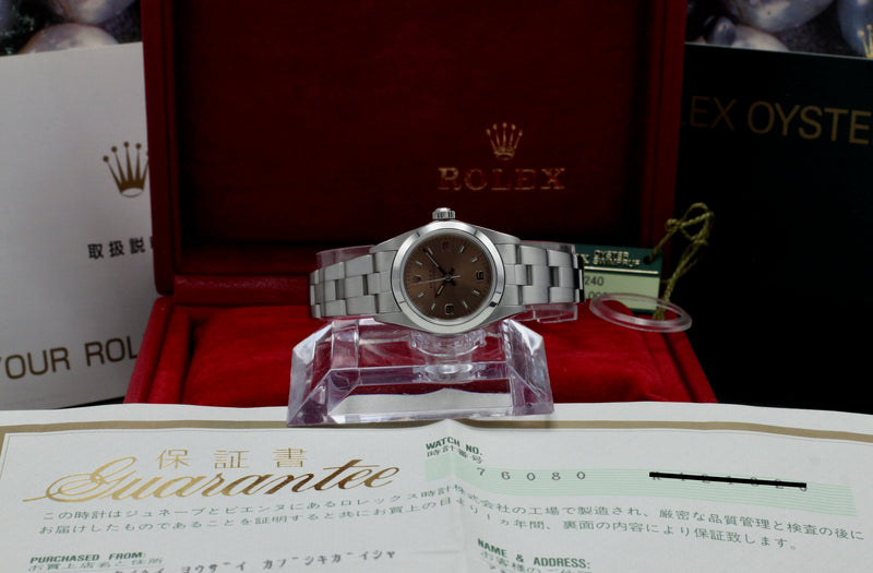 Rolex Oyster Perpetual 76080 - 2002 - Rolex horloge - Rolex kopen - Rolex dames horloge - Trophies Watches