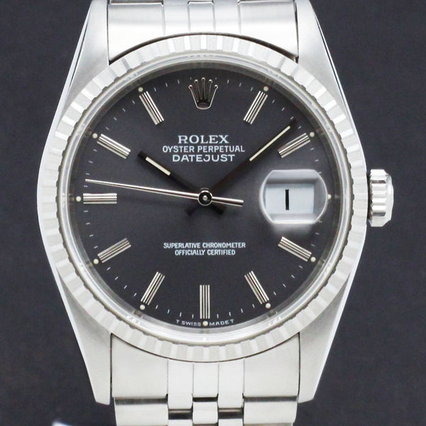 Rolex Datejust 16220 - 1995 - Rolex horloge - Rolex kopen - Rolex heren horloge - Trophies Watches