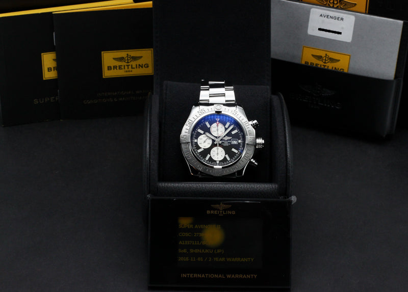 Breitling Super Avenger II A13371 - 2015 - Breitling horloge - Breitling kopen - Breitling heren horloge - Trophies Watches