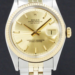 Rolex Datejust 1601 - 1970 - goud/staal - two/tone - Rolex horloge - Rolex kopen - Rolex heren horloge - Trophies Watches