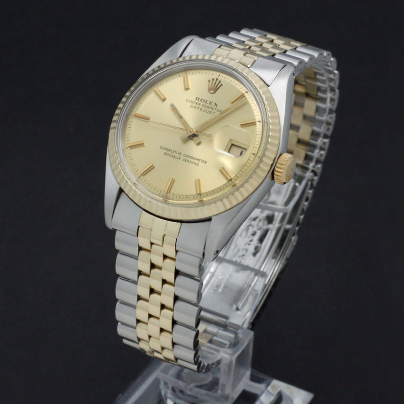 Rolex Datejust 1601 - 1972 - goud/staal - two/tone - Rolex horloge - Rolex kopen - Rolex heren horloge - Trophies Watches