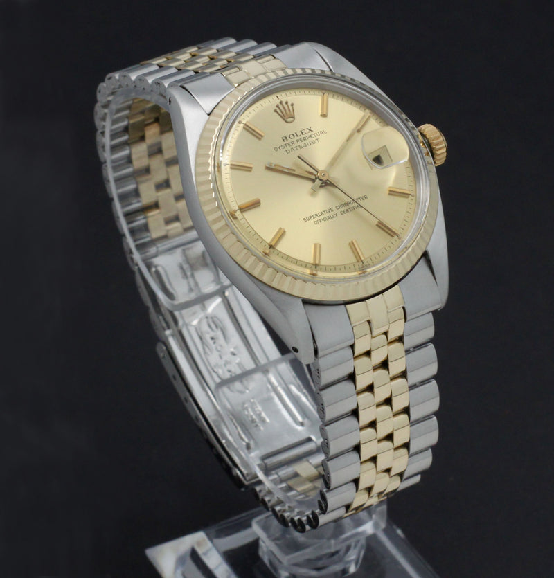 Rolex Datejust 1601 - 1972 - goud/staal - two/tone - Rolex horloge - Rolex kopen - Rolex heren horloge - Trophies Watches