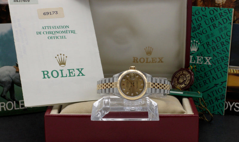 Rolex Lady-Datejust 69173G - 1988 - Rolex horloge - Rolex kopen - Rolex dames horloge - Trophies Watches