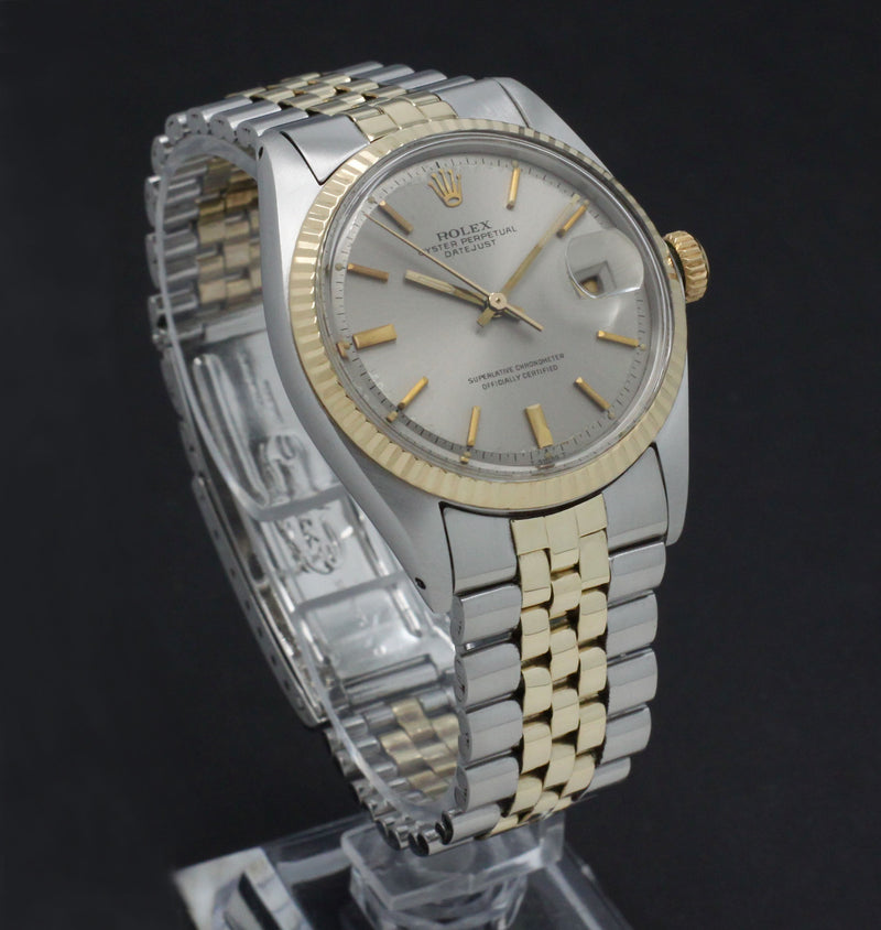 Rolex Datejust 1601 - 1969 - goud/staal - two/tone - Rolex horloge - Rolex kopen - Rolex heren horloge - Trophies Watches