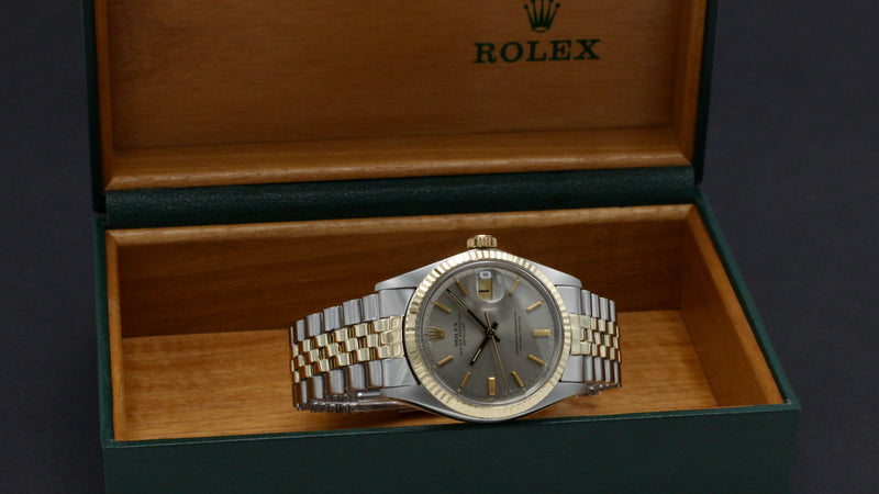 Rolex Datejust 1601 - 1969 - goud/staal - two/tone - Rolex horloge - Rolex kopen - Rolex heren horloge - Trophies Watches