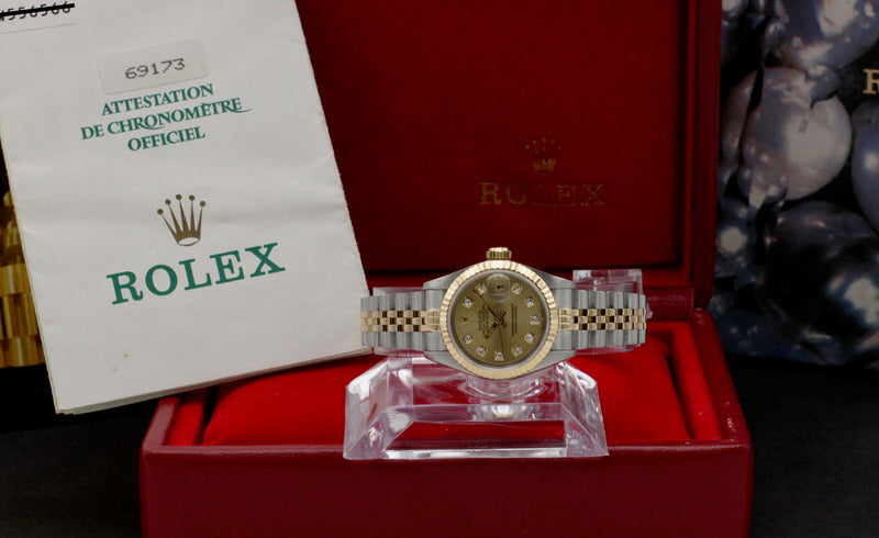 Rolex Lady-Datejust 69173G - 1996 - Rolex horloge - Rolex kopen - Rolex dames horloge - Trophies Watches