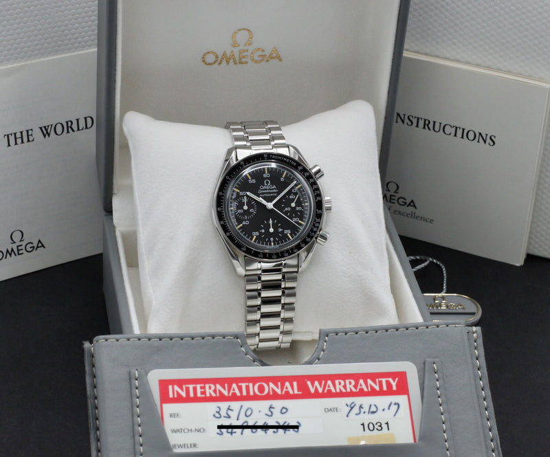 Omega Speedmaster Reduced 3510.50.00 - 1995 - Omega horloge - Omega kopen - Omega heren horloge - Trophies Watches