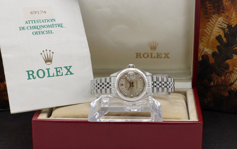 Rolex Oyster Perpetual Lady Datejust 69174G - 1991 - Rolex horloge - Rolex kopen - Rolex dames horloge - Trophies Watches